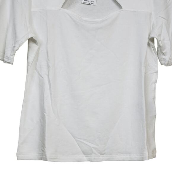 Walter Baker Womens Large Shelby Cut Out Top in White NEW - Picture 6 of 11